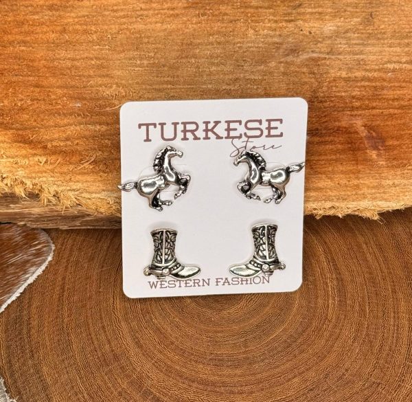 Conjunto de Brincos Western Things