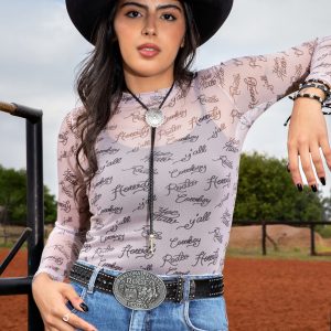 Blusa Tule Yeehaw