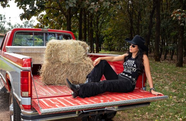 Regata Canelada Beer And Boots Preta - Imagem 4