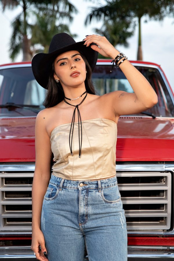 Cropped Gold Shine