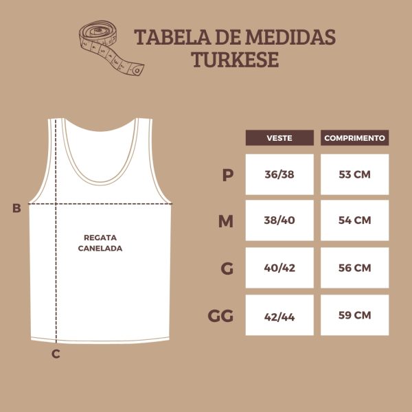 Regata Canelada Turkese Off - Imagem 5