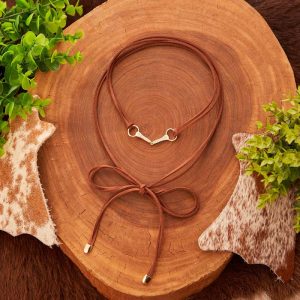 Choker Courinho Bridão Banho Ouro