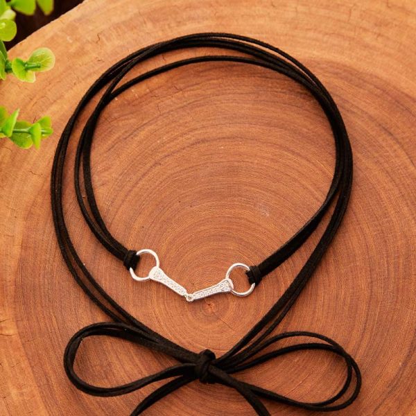 Choker Courinho Bridão Black Prata 925 - Imagem 2