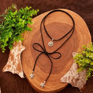 CHOKER JOLENE STAR BLACK