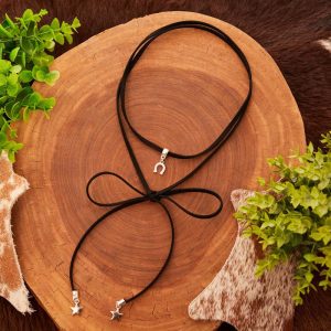 Choker Courinho Jolene Banho Prata