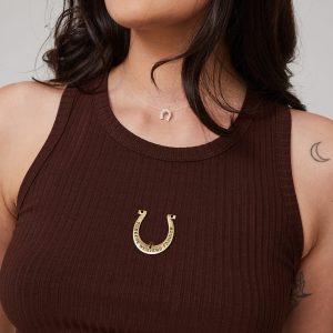 Regata Canelada Horseshoe Marrom