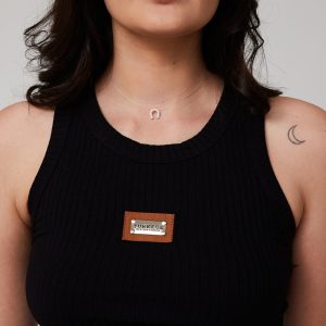 Regata Canelada Turkese Preta