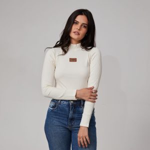 Blusa Manga Longa Turkese Off