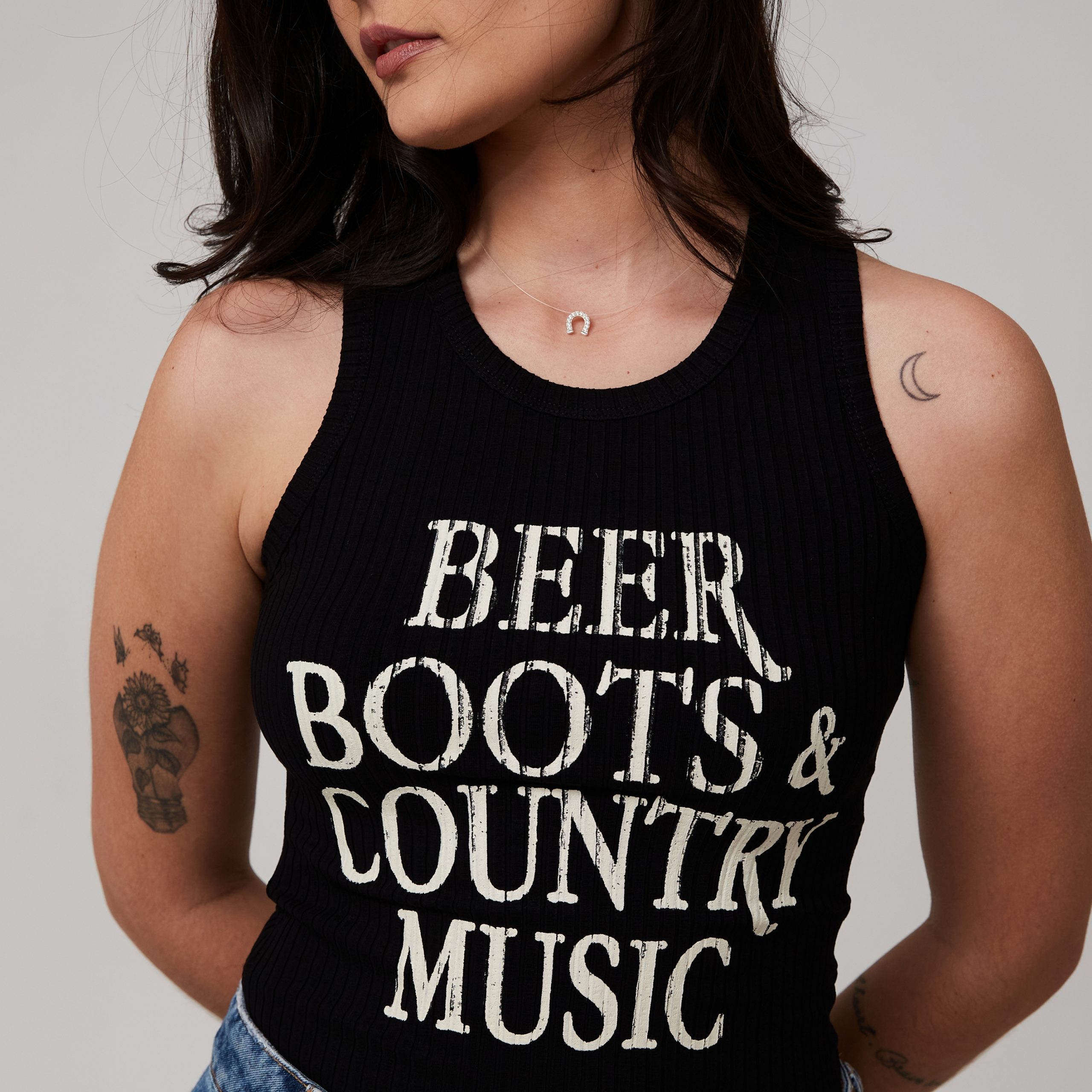 Regata Canelada Beer And Boots Preta