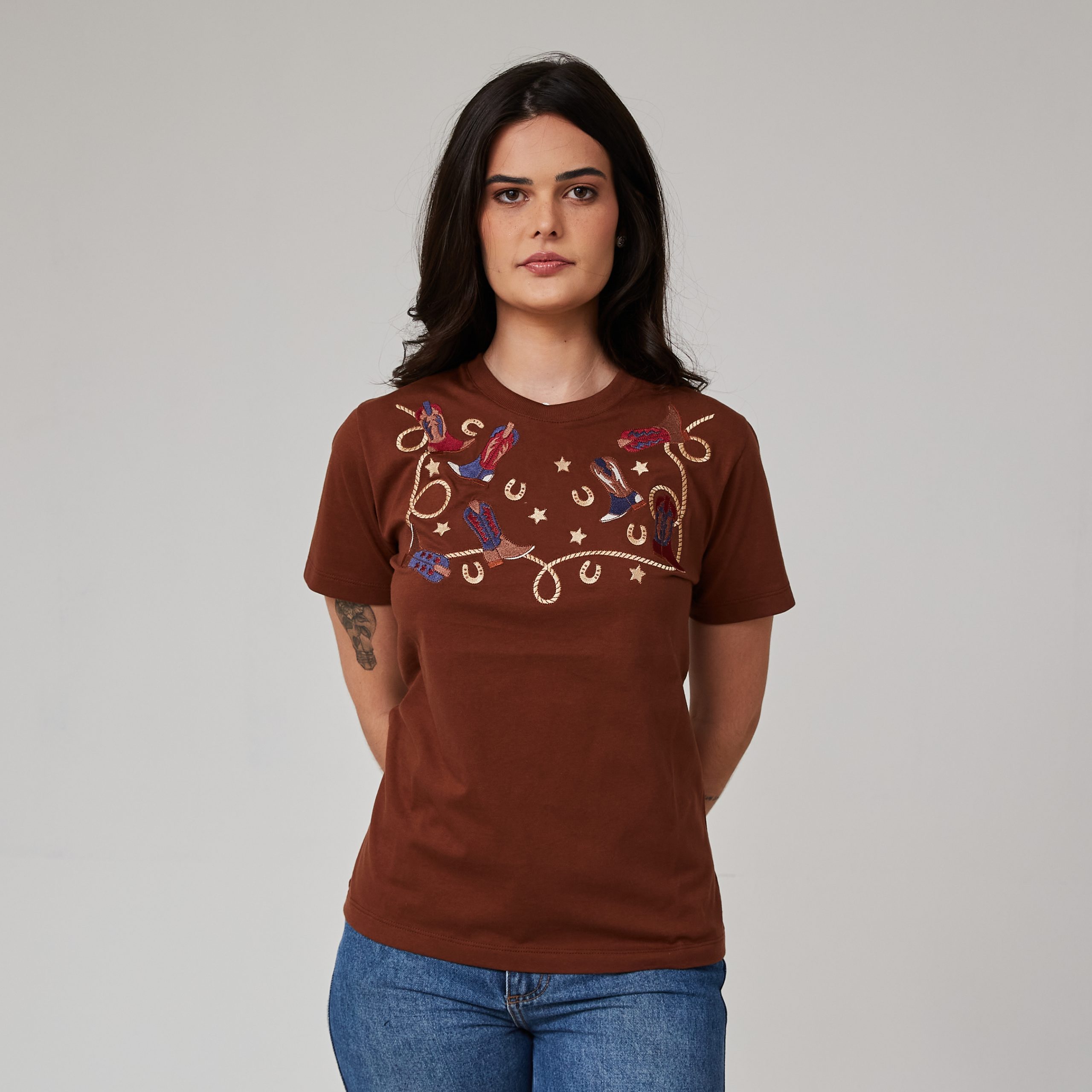 T-shirt Ranch Marrom - Imagem 5