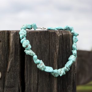 Colar Turquoise Pedras Naturais
