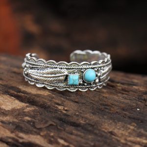 Bracelete Feather Turquoise