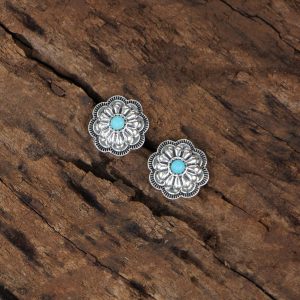 Brinco Concho Turkese