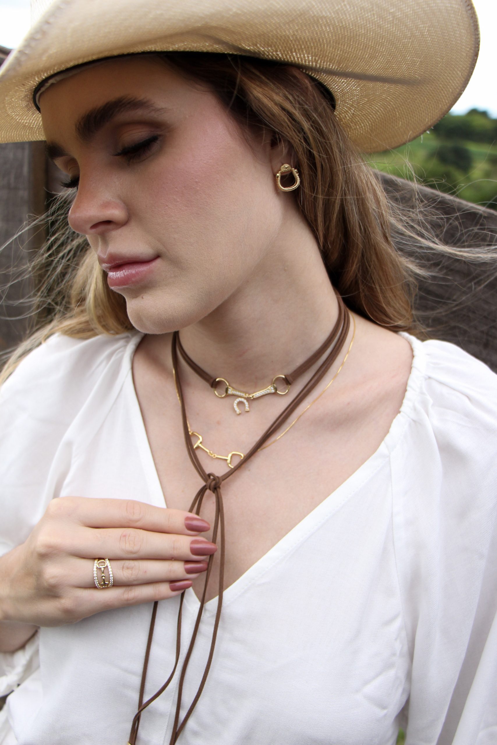 Brinco Estribo Banho Ouro - Imagem 4